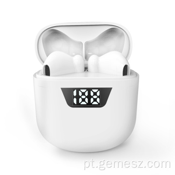 Fone de ouvido sem fio Bluetooth 5.0 TWS display LED de fones de ouvido